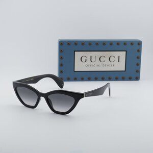 Gucci GG1931S 001 Cat Eye Sunglasses - Black\Grey